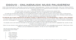 Desktop Screenshot of onlinemusik.de